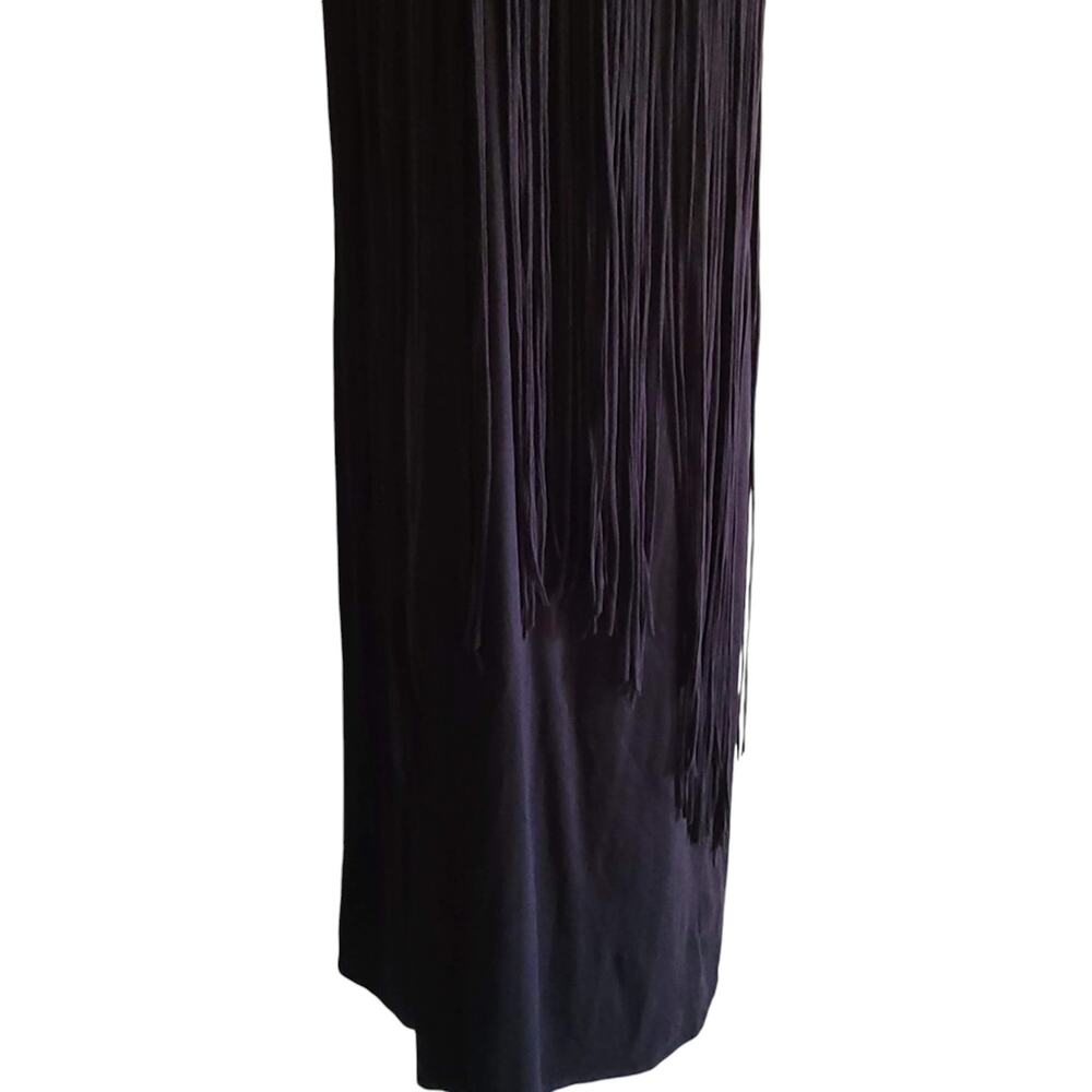 DENIM & SUPPLY RALPH LAUREN Macrame Fringe Maxi Boho Dress Black Women's Small - Picture 10 of 16